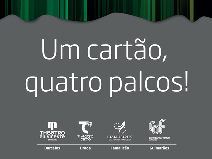 Cartão Quadrilátero Cultural - Um Cartão, Quatro Palcos!